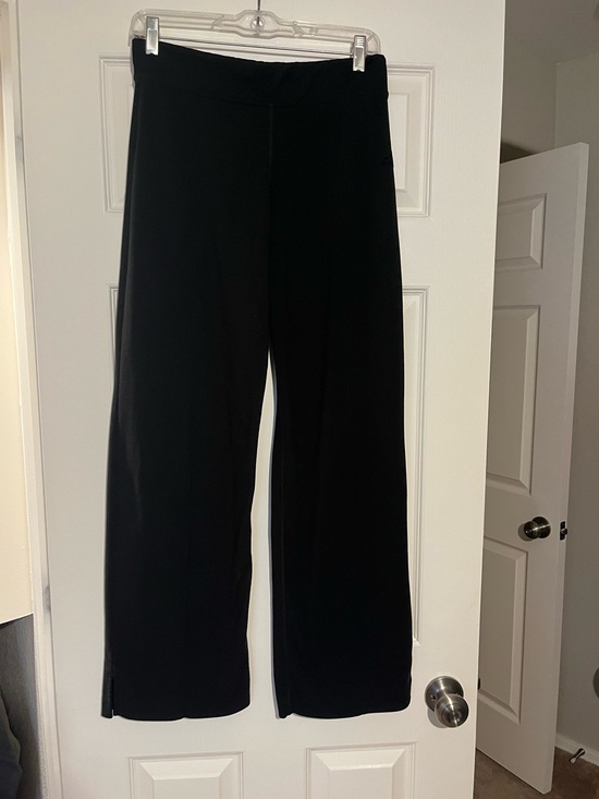 adidas Pants - adidas Black Wide-Leg Stretch Pants